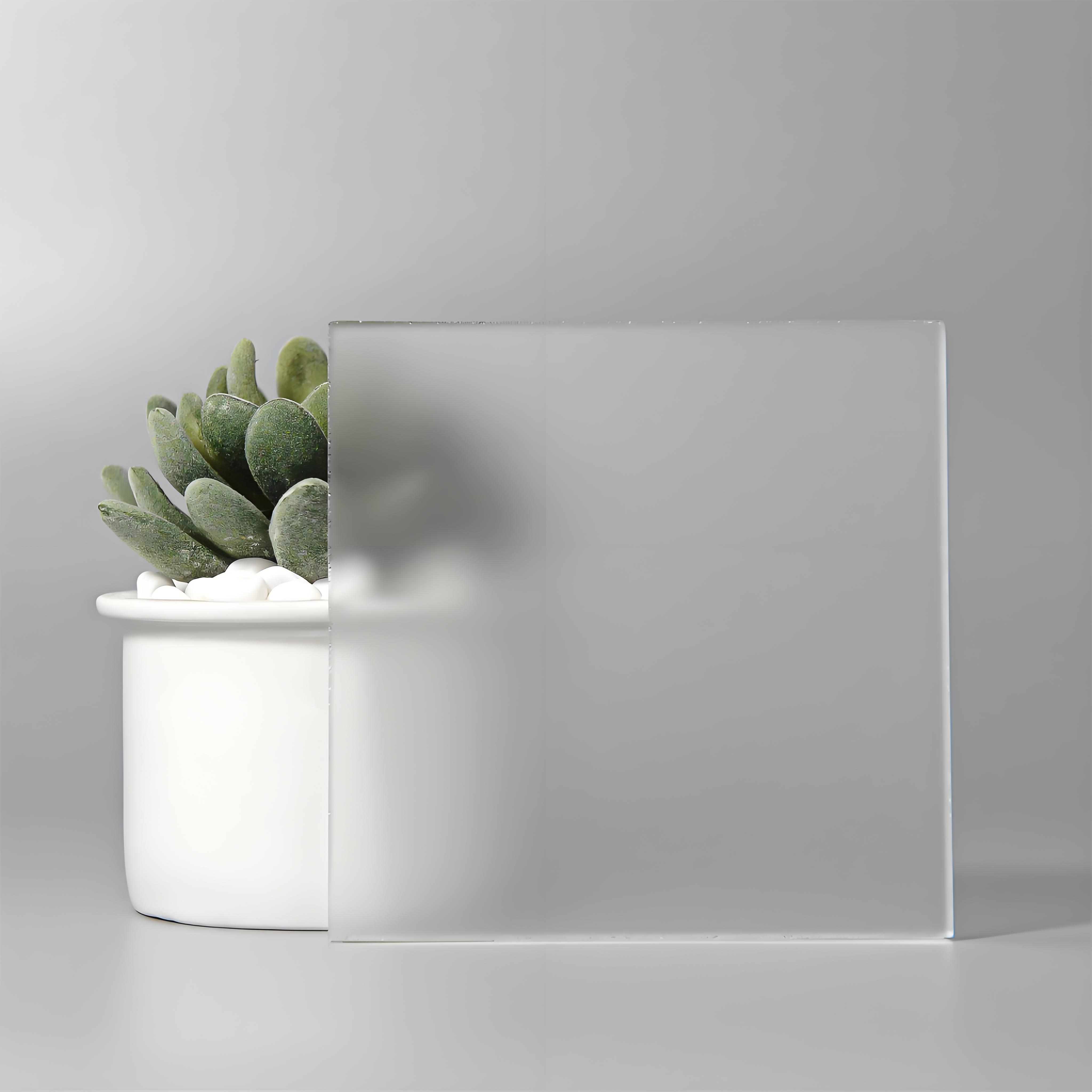 Acid Etched Frosted Glass زجاج بلوري محفور بالحمض (2)