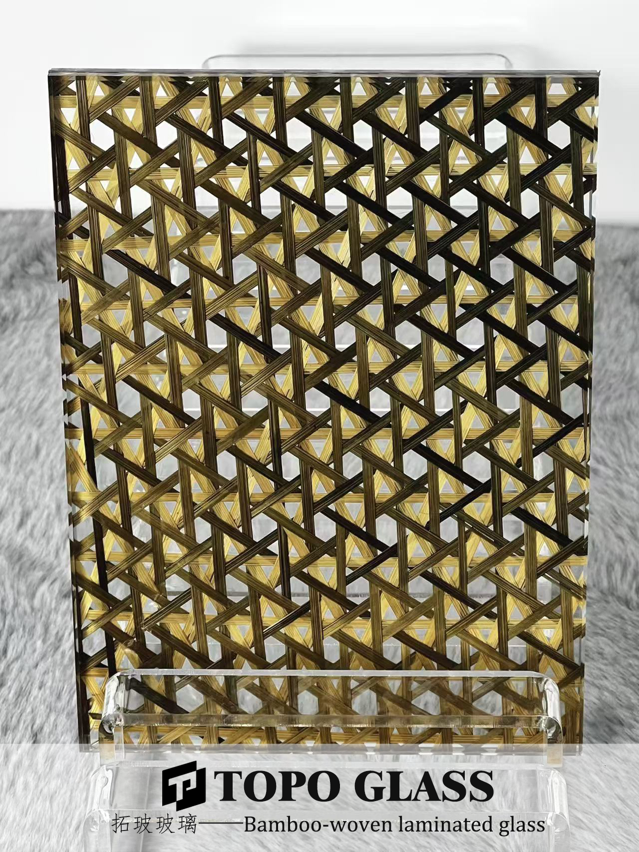 Bamboo Woven Laminated Glass (2) الزجاج الرقائقي المنسوج من الخيزران (2)