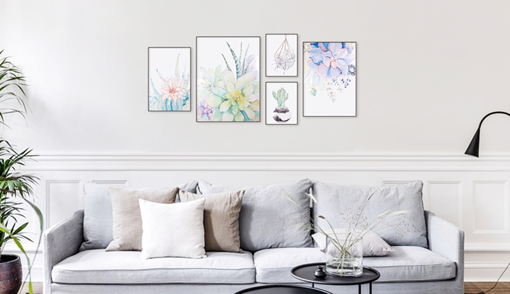 Succulent Plants Painting رسم النباتات العصارية