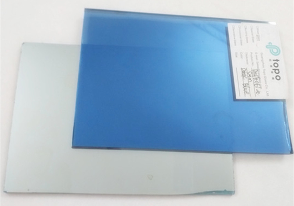 Dark Blue Reflective Glass زجاج عاكس باللون الأزرق الداكن