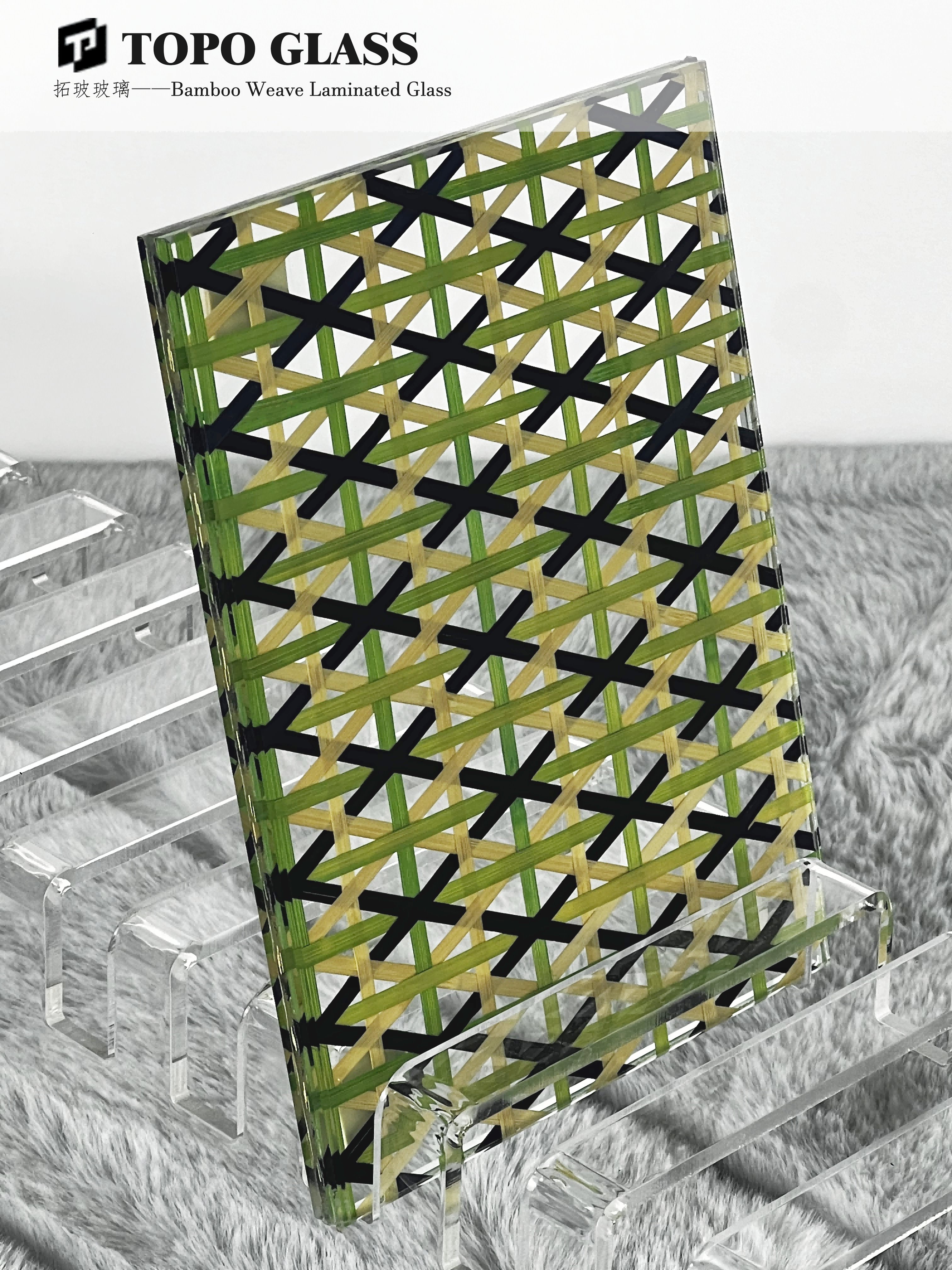 Bamboo Woven Laminated Glass (6) الخيزران المنسوجة الزجاج الرقائقي (6)