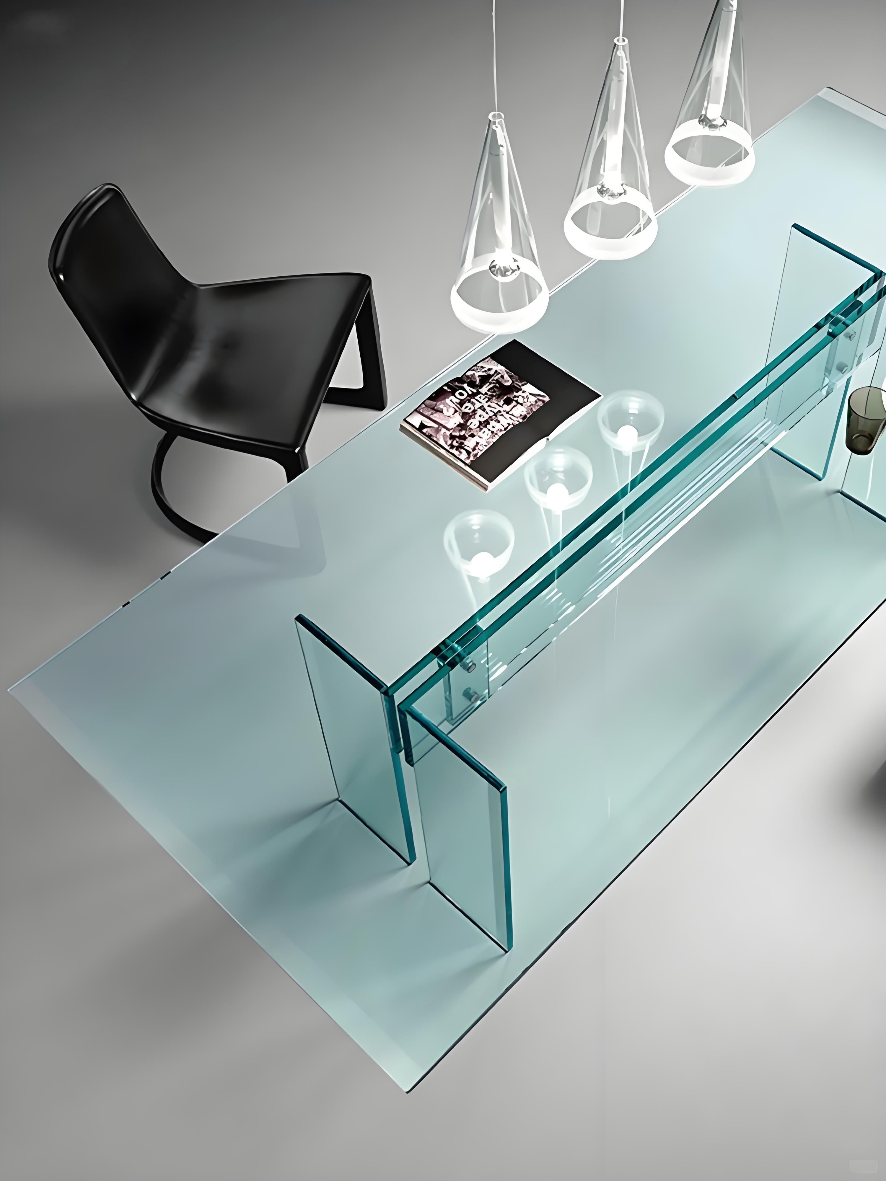 glass table طاولة زجاجية (1)