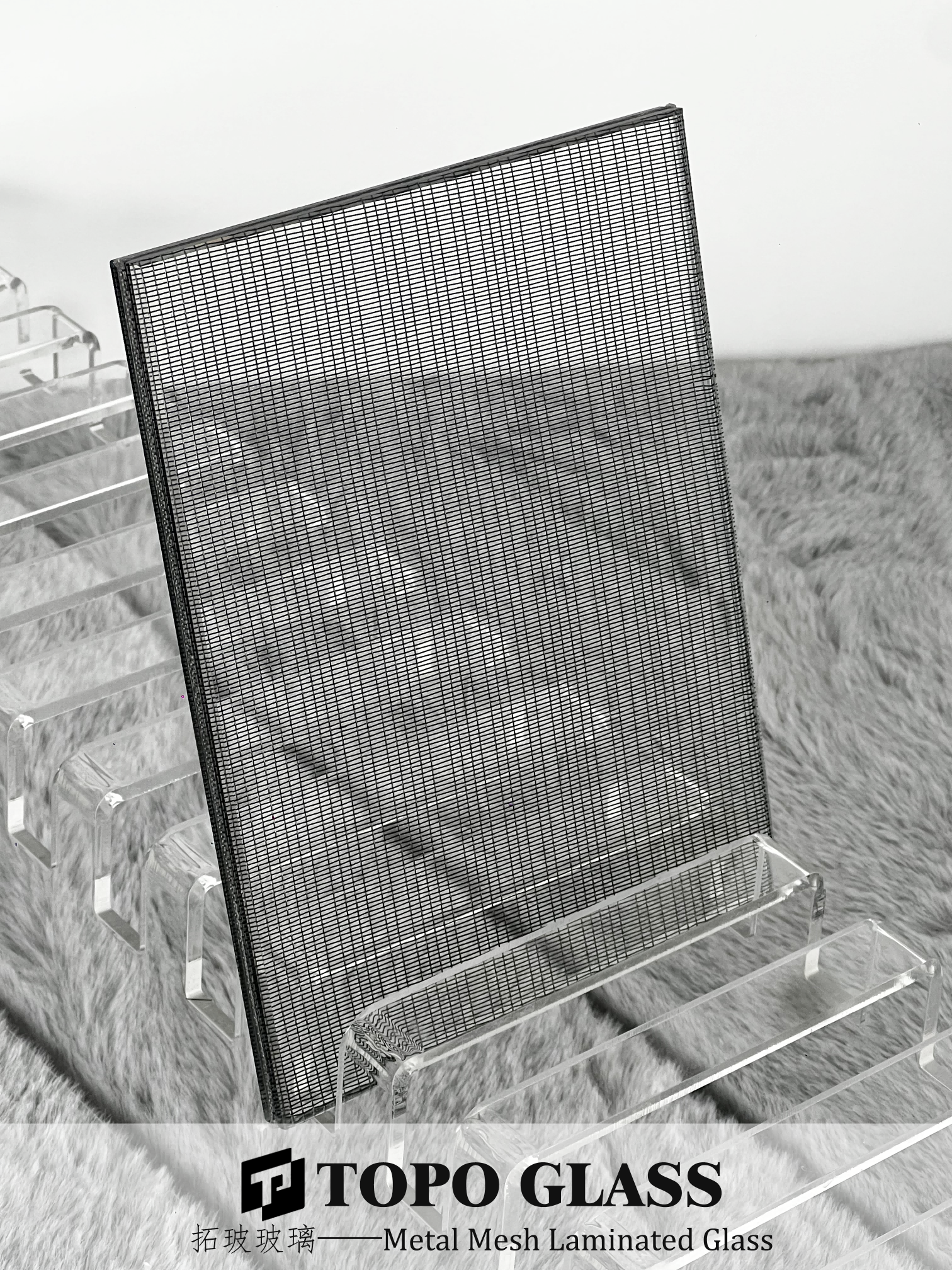 metal mesh laminated glass (8) شبكة معدنية مغلفة الزجاج (8)