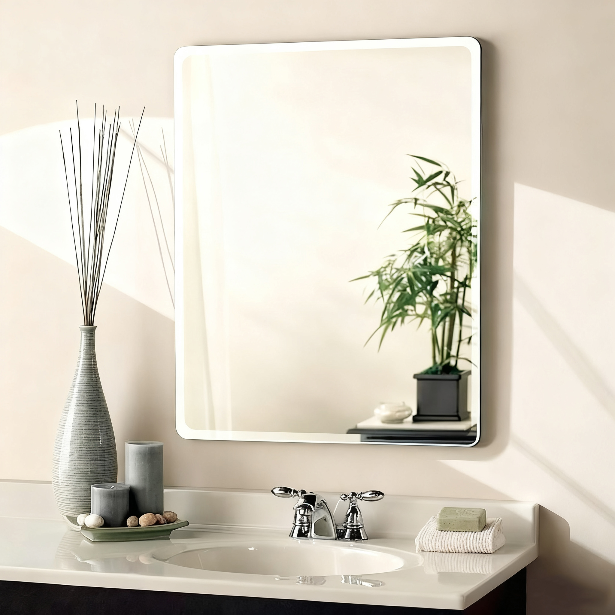 Tempered Mirror Glass زجاج مرآة مقسى (1)