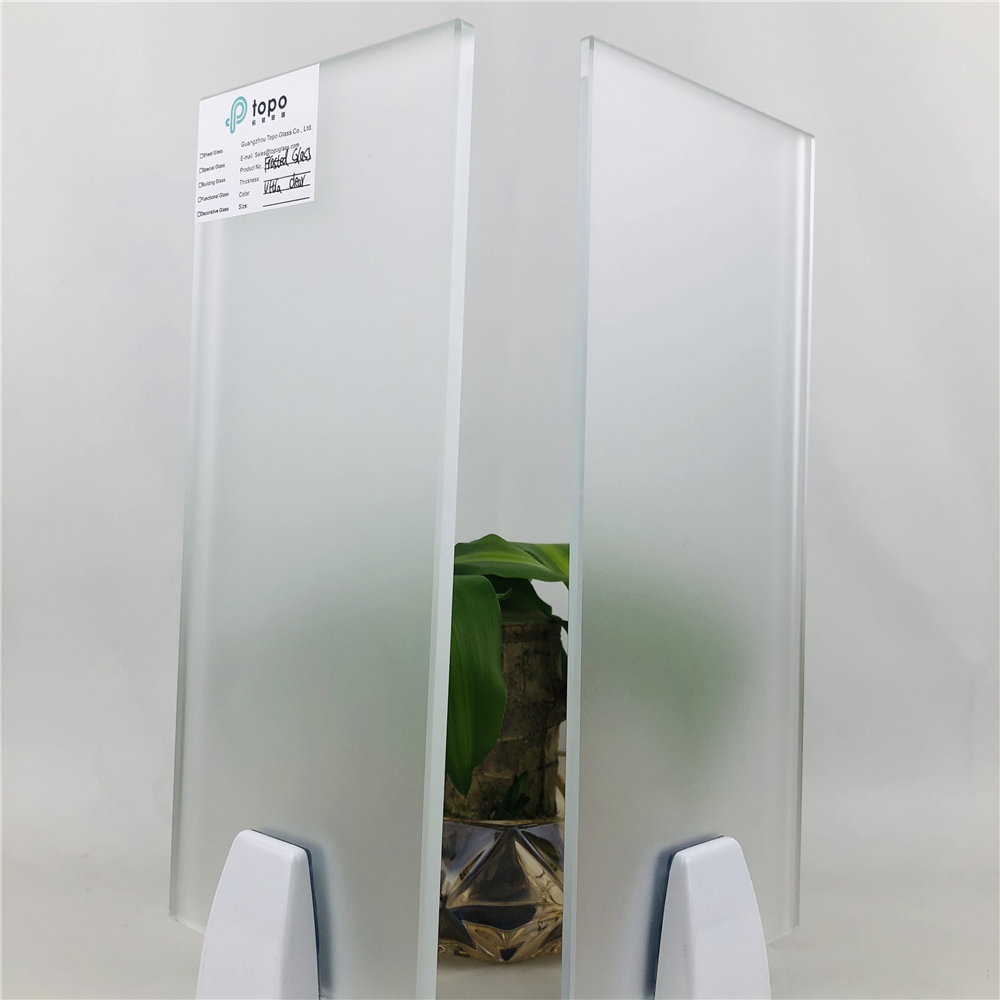 Ultra Clear Frosted Glass زجاج بلوري فائق الوضوح