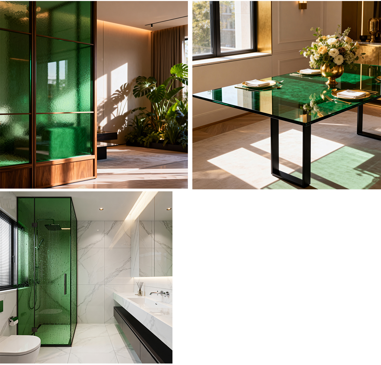 Green Float Glass الزجاج المصقول الأخضر 1