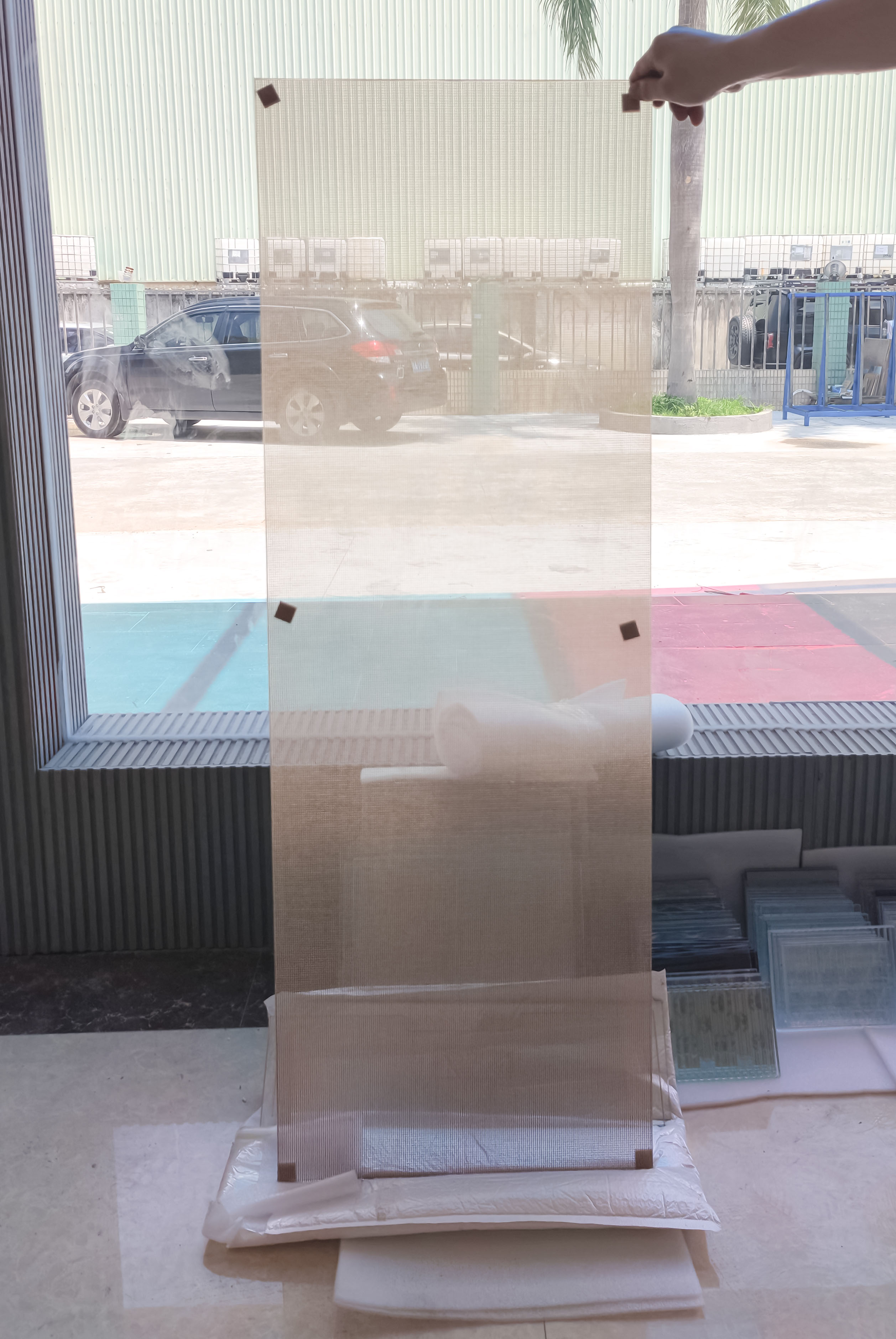 Silk Interlayer Laminated Glass الحرير البينية الزجاج الرقائقي (6)