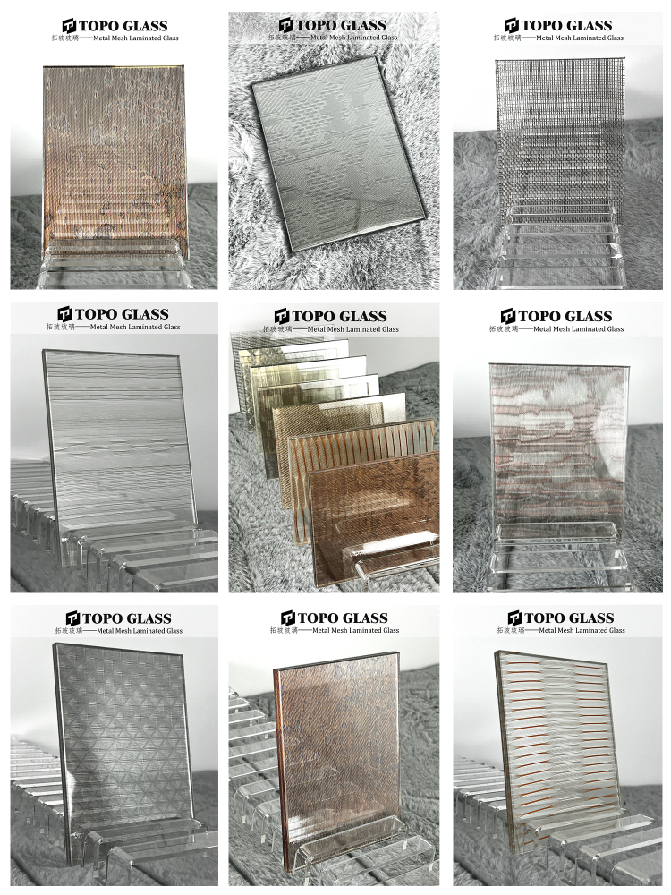 metal mesh laminated glass شبكة معدنية مغلفة الزجاج (4)