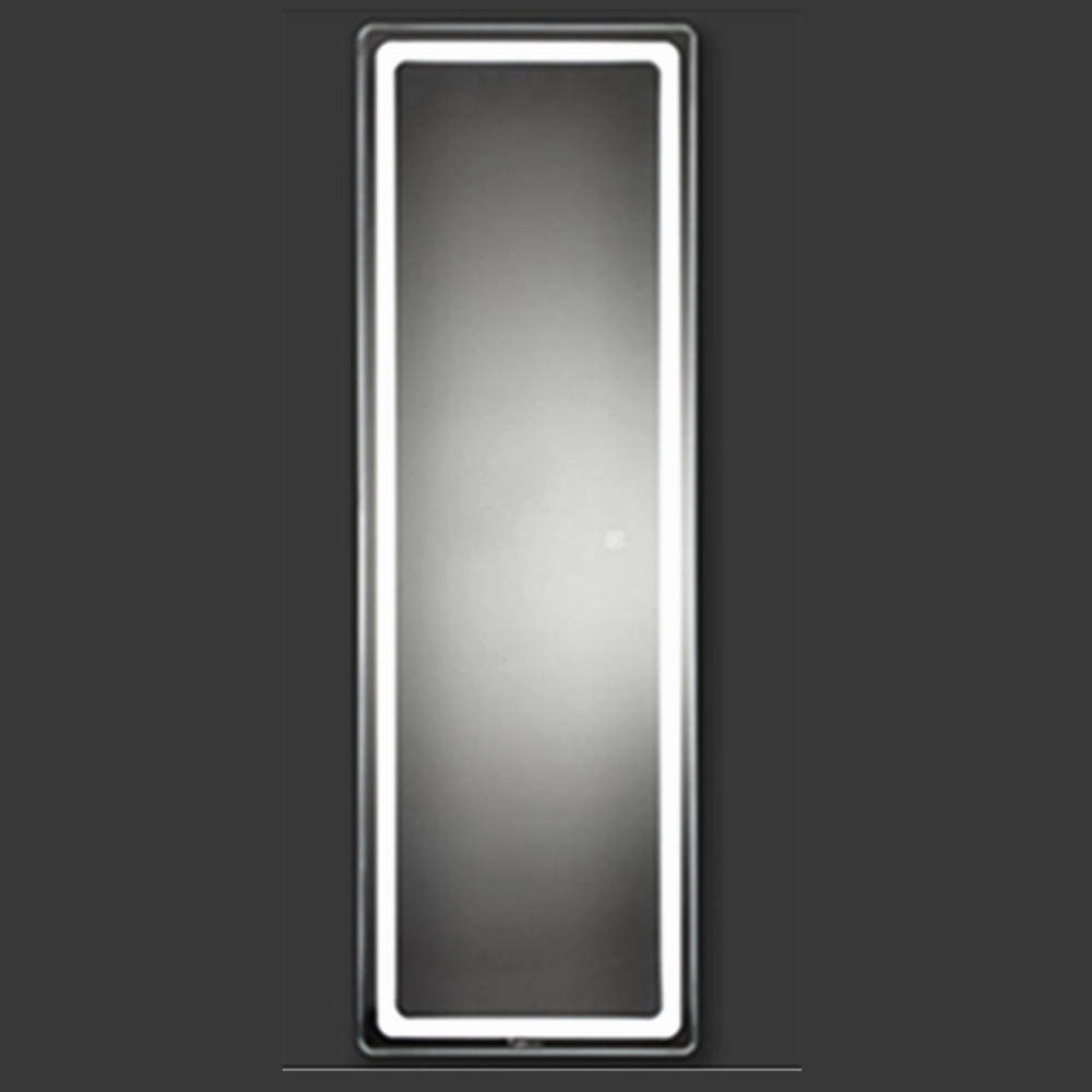 مرآة حمام مزخرفة مع مصباح LED