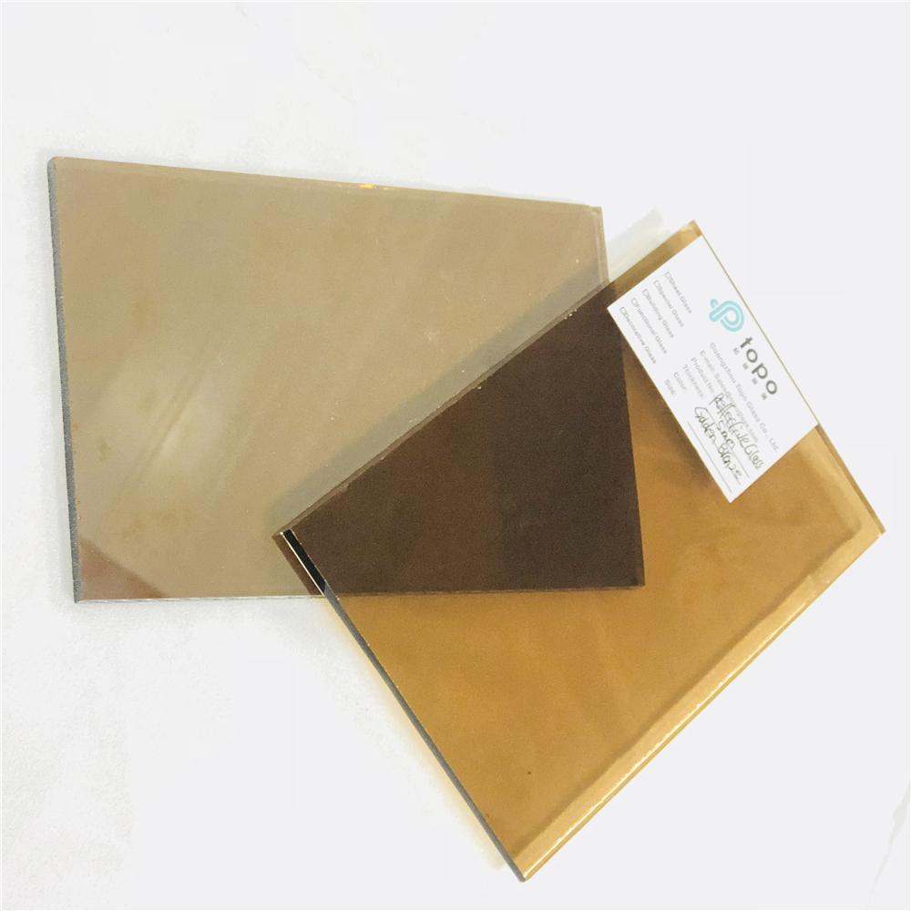 4mm 5mm 6mm 8mm 10mm 12mm الذهبي البرونزية المغلفة الزجاج العاكس