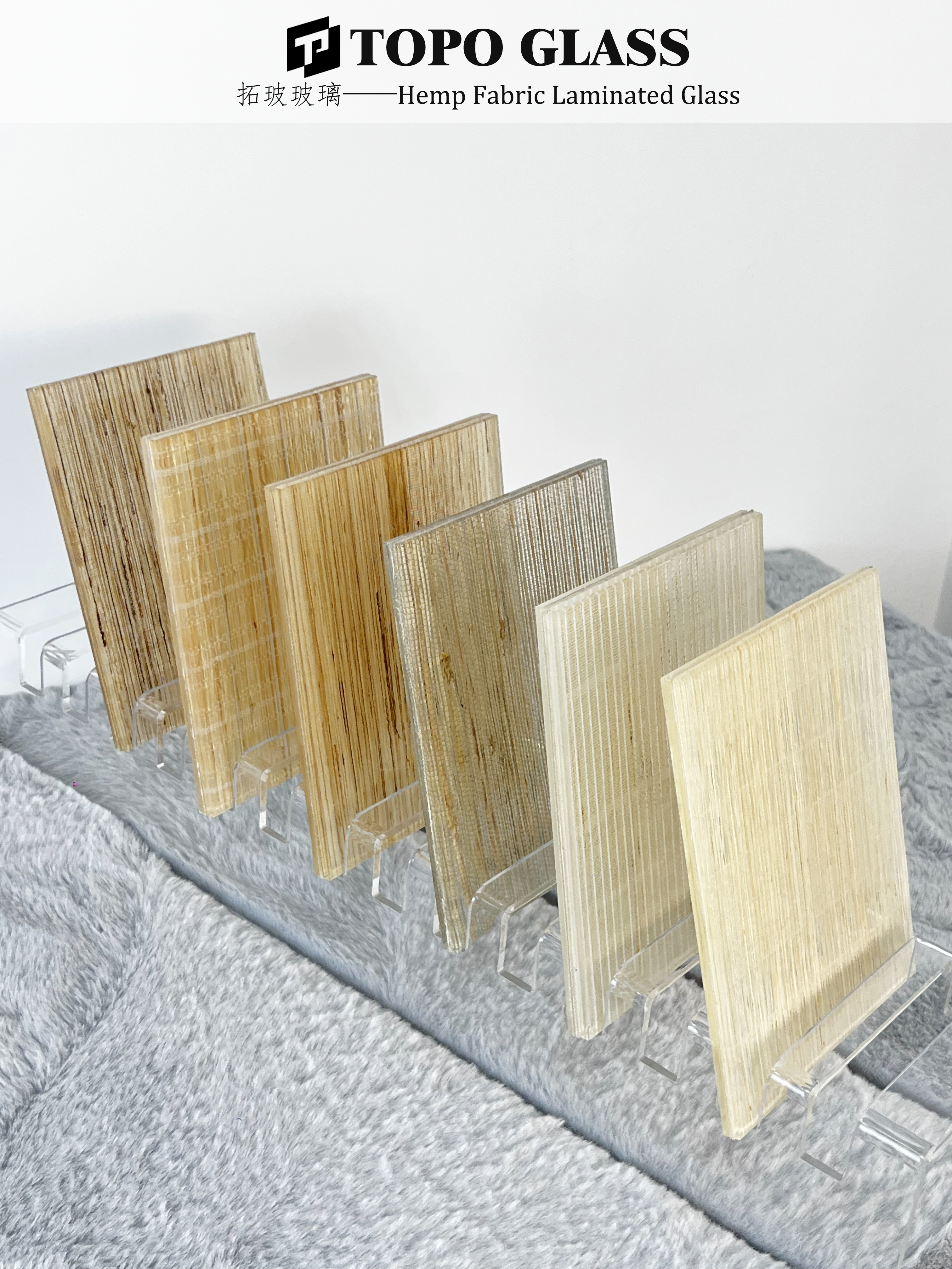 Hemp Fabric Laminated Glass نسيج القنب الزجاج الرقائقي