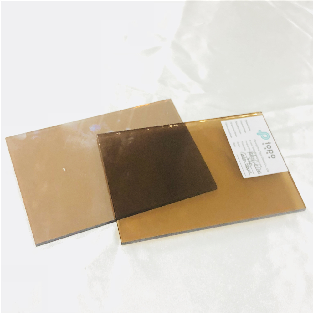 4mm 5mm 6mm 8mm 10mm 12mm الذهبي البرونزية المغلفة الزجاج العاكس