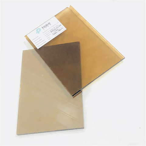 4mm 5mm 6mm 8mm 10mm 12mm الذهبي البرونزية المغلفة الزجاج العاكس