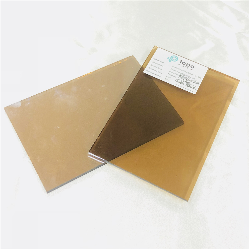 4mm 5mm 6mm 8mm 10mm 12mm الذهبي البرونزية المغلفة الزجاج العاكس