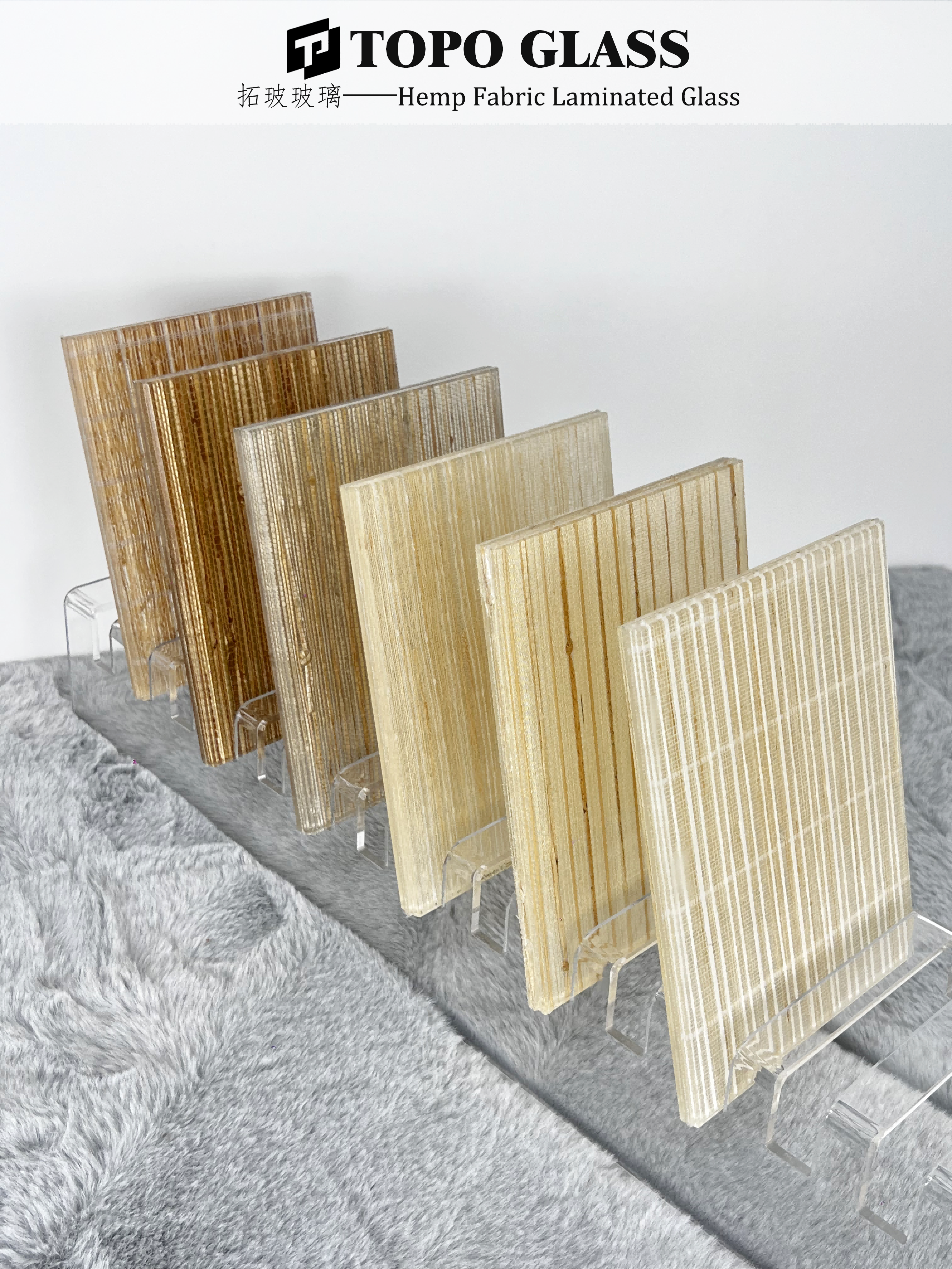 Hemp Fabric Laminated Glass نسيج القنب الزجاج الرقائقي